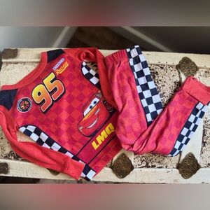Disney Cars Lightening McQueen 4T Red Pajamas for Kids